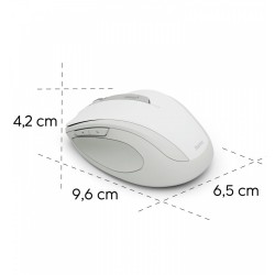 Mysz bezprzewodowa WM-400 biała | PartsPC.pl