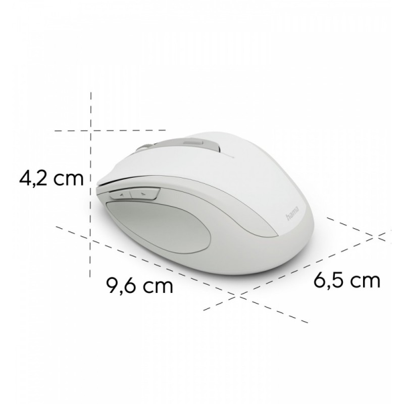 Mysz bezprzewodowa WM-400 biała | PartsPC.pl