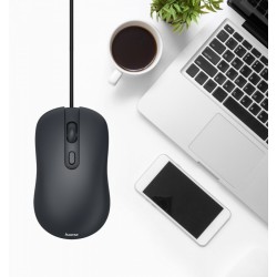 Mysz przewodowa usb-C CM-200 czarna | PartsPC.pl