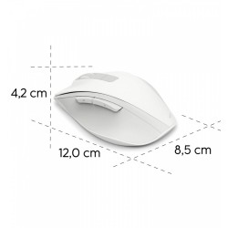Mysz bezprzewodowa WM-500 biała | PartsPC.pl