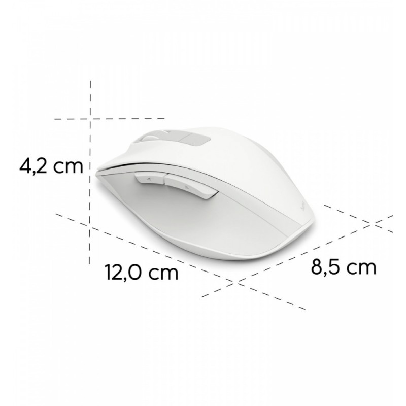 Mysz bezprzewodowa WM-500 biała | PartsPC.pl