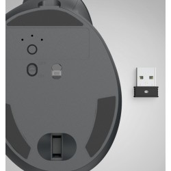 Mysz ergonomiczna EWM-600 czarna dla leworęcznych | PartsPC.pl