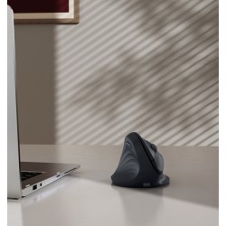 Mysz ergonomiczna EWM-600 czarna dla leworęcznych | PartsPC.pl