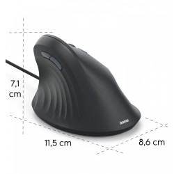 Mysz ergonomiczna przewodowa ECM-500 | PartsPC.pl