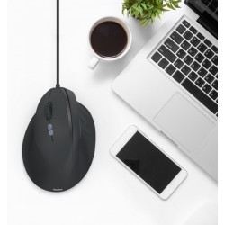 Mysz ergonomiczna przewodowa ECM-500 dla leworęcznych | PartsPC.pl