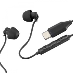 Słuchawki dokanałowe Calm usb-c czarne | PartsPC.pl