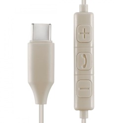 Słuchawki dokanałowe Calm usb-c piaskowe | PartsPC.pl
