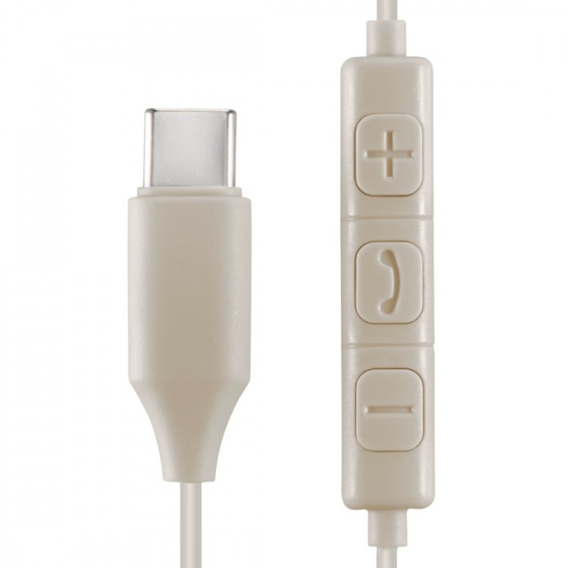Słuchawki dokanałowe Calm usb-c piaskowe | PartsPC.pl