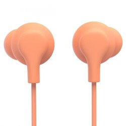 Słuchawki douszne Curly usb-c pomarańczowe | PartsPC.pl