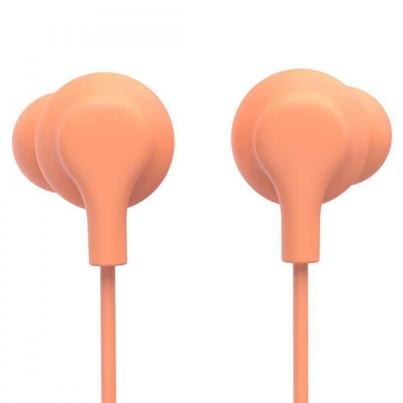 Słuchawki douszne Curly usb-c pomarańczowe | PartsPC.pl