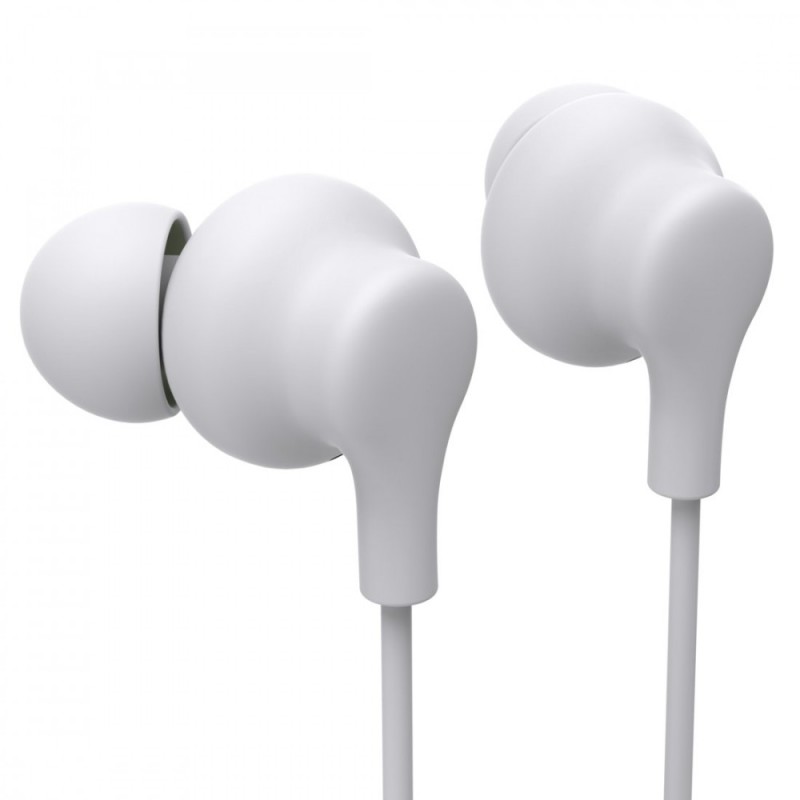 Słuchawki douszne Curly USB-C białe | PartsPC.pl