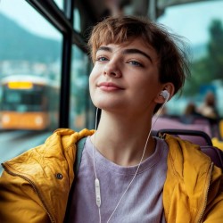 Słuchawki douszne Curly USB-C białe | PartsPC.pl