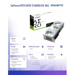 Karta VGA Gigabyte GeForce RTX 5070 Ti AERO OC 16G 16GB... | PartsPC.pl