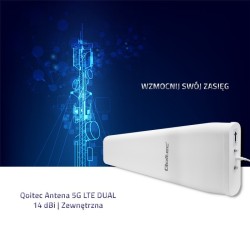 Antena 5G LTE DUAL | 14 dBi | Zewnętrzna | PartsPC.pl