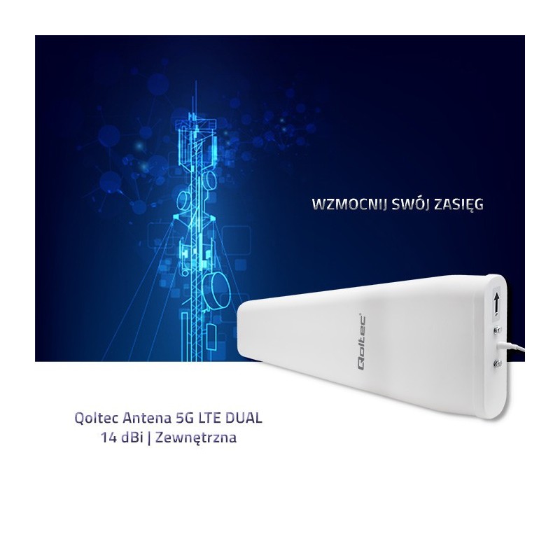 Antena 5G LTE DUAL | 14 dBi | Zewnętrzna | PartsPC.pl