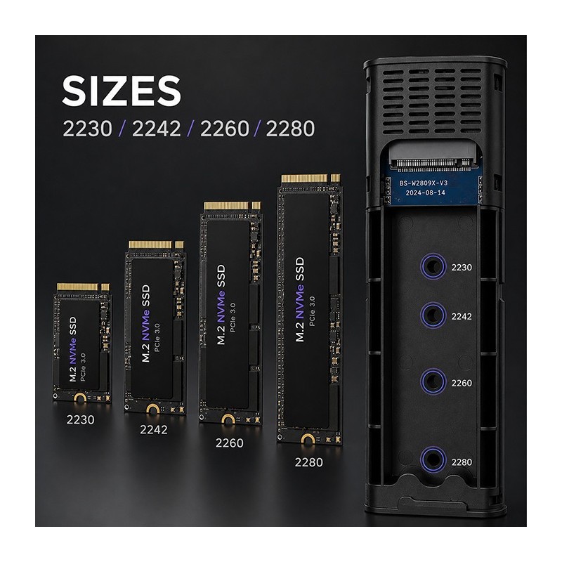 Obudowa/kieszeń Qoltec do dysków M.2 SATA SSD | NGFF | USB t… | PartsPC.pl