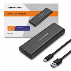 Obudowa/kieszeń Qoltec do dysków M.2 SATA SSD | NGFF | USB t… | PartsPC.pl