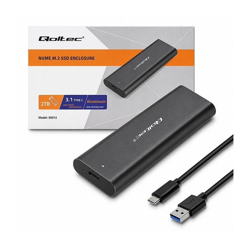 Obudowa/kieszeń Qoltec do dysków M.2 SATA SSD | NGFF | USB t… | PartsPC.pl