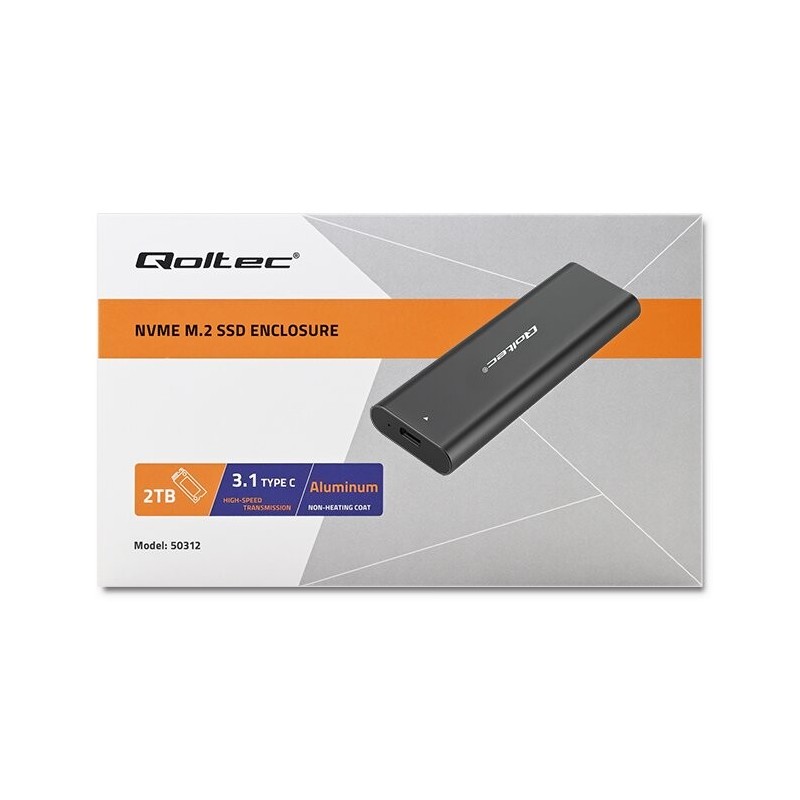 Obudowa/kieszeń Qoltec do dysków M.2 SSD | NVME | PCI-E | US… | PartsPC.pl