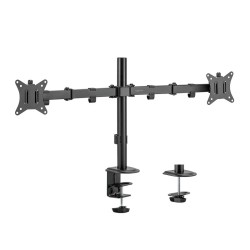Uchwyt na 2 monitory 17-32 cale, max 2x9kg | PartsPC.pl