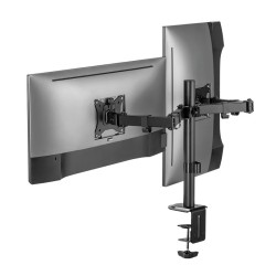 Uchwyt na 2 monitory 17-32 cale, max 2x9kg | PartsPC.pl