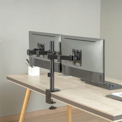 Uchwyt na 2 monitory 17-32 cale, max 2x9kg | PartsPC.pl
