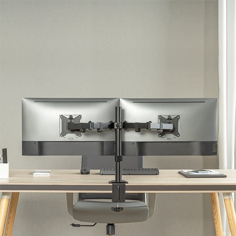 Uchwyt na 2 monitory 17-32 cale, max 2x9kg | PartsPC.pl