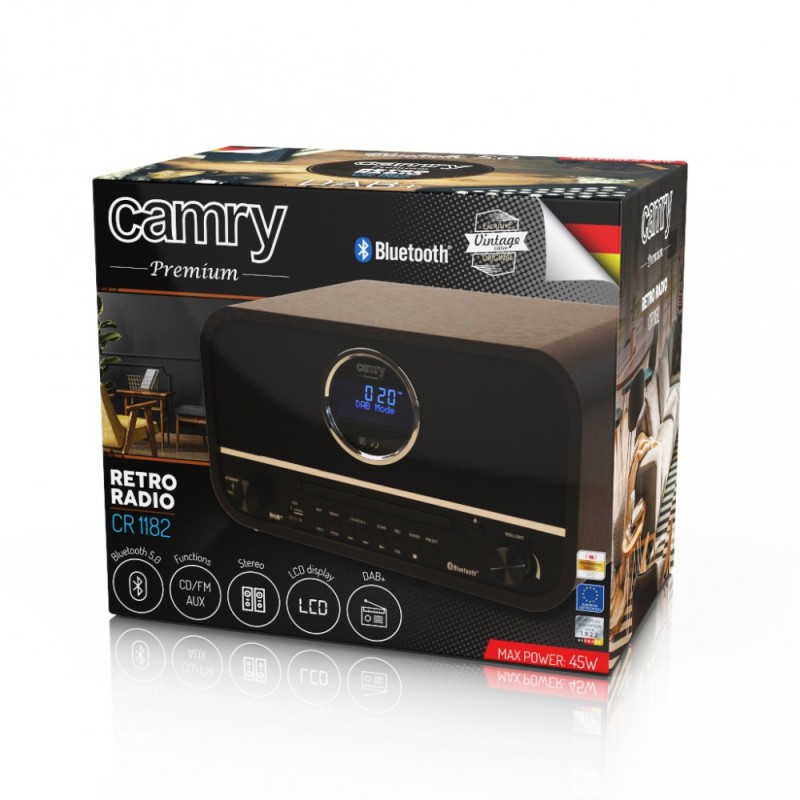 Radio retro CR1182 DAB+ USB BT | PartsPC.pl