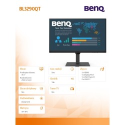 Benq Monitor 31.5 cala BL3290QT 2K 4ms/IPS/75HZ/HDMI/Czarny… | PartsPC.pl