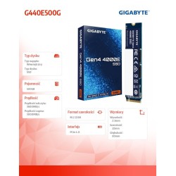 Dysk SSD Gigabyte Gen4 4000E 500GB M.2 2280 NVMe PCIe 4.0 x4… | PartsPC.pl