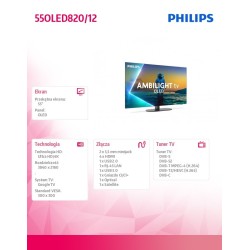 Philips Telewizor 55 cali OLED 55OLED820/12 | PartsPC.pl
