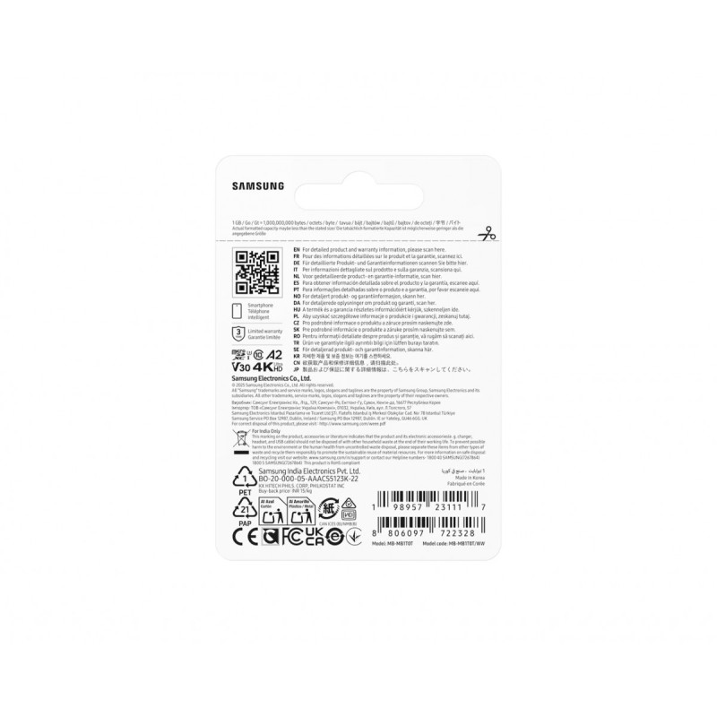 Karta pamięci MB-MB1T0T/WW T7 microSD 1TB | PartsPC.pl