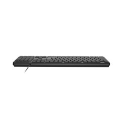 Klawiatura przewodowa Natec Nautilus US slim czarna | PartsPC.pl