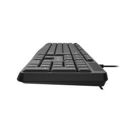 Klawiatura przewodowa Natec Nautilus US slim czarna | PartsPC.pl