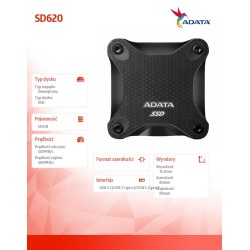 Adata Dysk zewnętrzny SSD SD620 512G U3.2A 520/460 MB/s czar… | PartsPC.pl