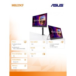 Monitor Asus 21,5" ZenScreen MB229CF Portable HDMI USB... | PartsPC.pl
