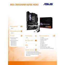 Płyta Asus ROG CROSSHAIR X870E HERO /AMD | PartsPC.pl