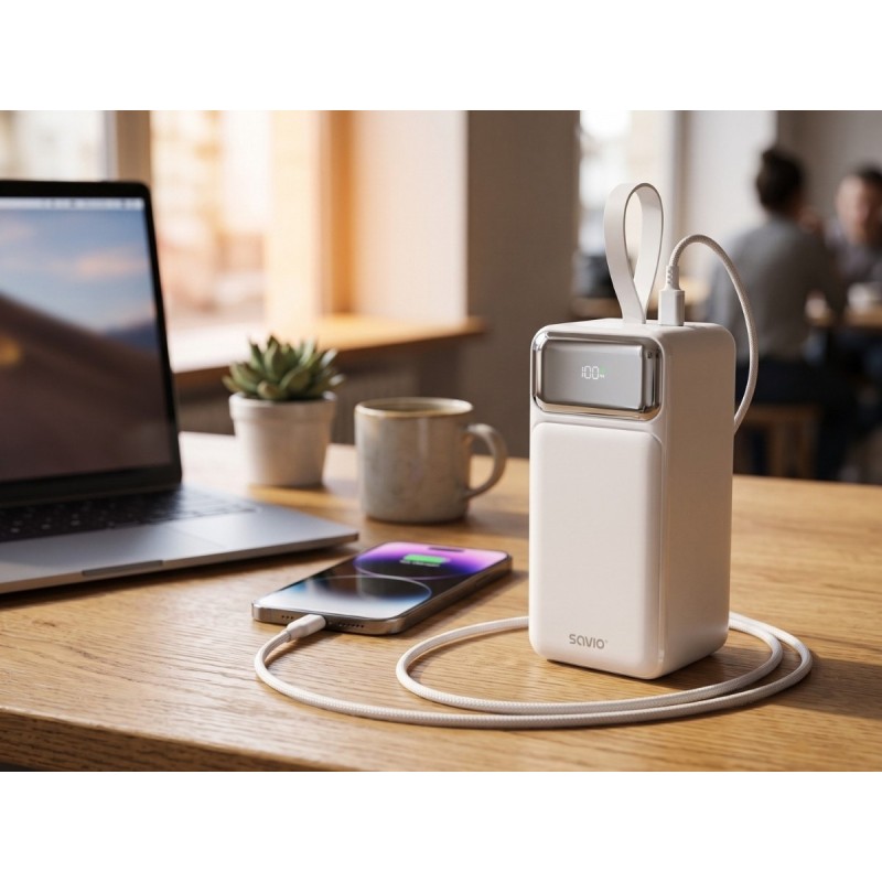 Powerbank BA-15 50000 mAh biały | PartsPC.pl