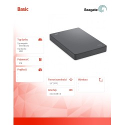 Dysk zewnętrzny SEAGATE Basic Portable Drive STJL2000400 2TB… | PartsPC.pl