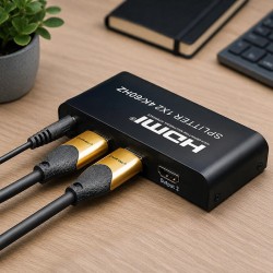 Rozdzielacz aktywny Qoltec Splitter 2 x HDMI 4K x 2K |... | PartsPC.pl