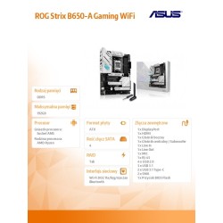 Płyta Asus ROG STRIX B650-A GAMING WIFI /AMD | PartsPC.pl
