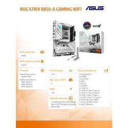 Asus Płyta główna ROG STRIX B850-A GAMING WIFI | PartsPC.pl