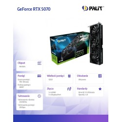 Palit Karta graficzna GeForce RTX 5070 INFINITY 3 12GB GDDR7… | PartsPC.pl
