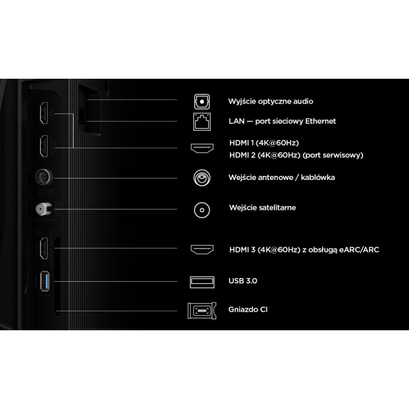 Telewizor LED 55 cali 55P6L | PartsPC.pl