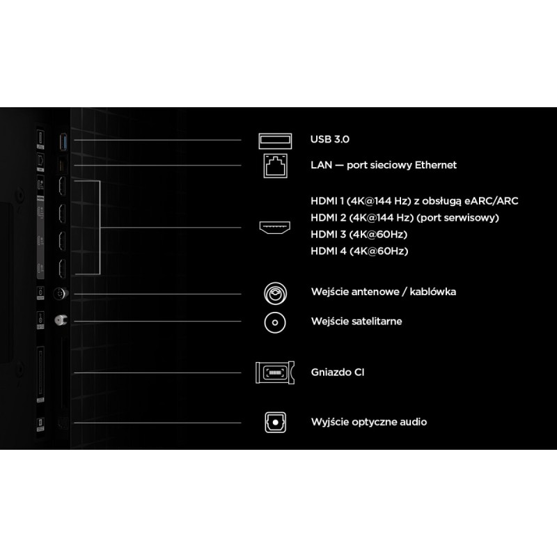 Telewizor QLED 85 cali 85A400 | PartsPC.pl