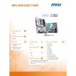 Płyta MSI MPG Z890 EDGE TI WIFI | PartsPC.pl
