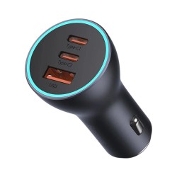 Ładowarka samochodowa 1xUSB 2xUSB-C Baseus 65W CGJP010013 | PartsPC.pl