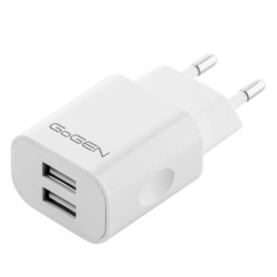 Ładowarka sieciowa GoGEN ACH204W 2x USB-A 10W biała | PartsPC.pl