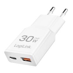 Ładowarka sieciowa LogiLink PA0348 USB GaN, 30 W, 1x USB-C (… | PartsPC.pl