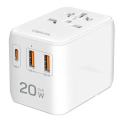 Ładowarka sieciowa podróżna LogiLink PA0356 USB GaN, 20 W, 4… | PartsPC.pl